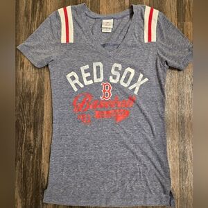 Boston Red Sox Soft Gray V-Neck Tee